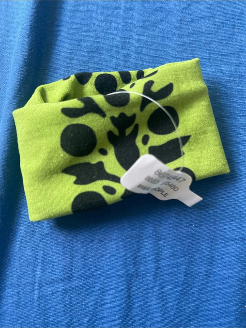 FP Movement by Free People Rumble Hair Tie Green Big Logo NWT